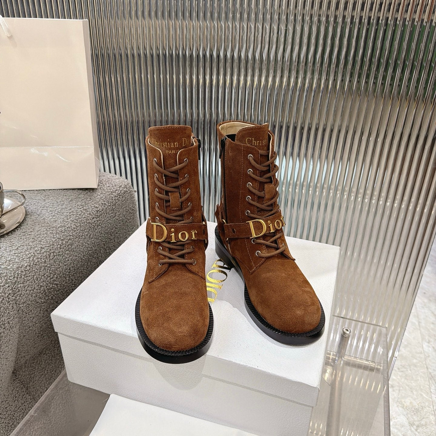 Dior 2026 Ankle Boots 35mm Suede Calfskin 927505