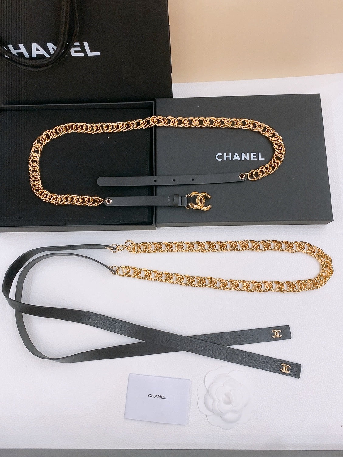 Chanel 2026 Spiral Bow Waist Chain Belt