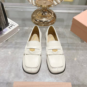 Miu 25C Loafers White Cowhide 235304