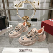 Viv 25 Diamond Sneaker Pink Cowhide Original Imported  235357