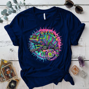 Karma Chameleon T Shirt Navy Mockup