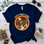 Lets Take A Trip T Shirt Military Green Mockup