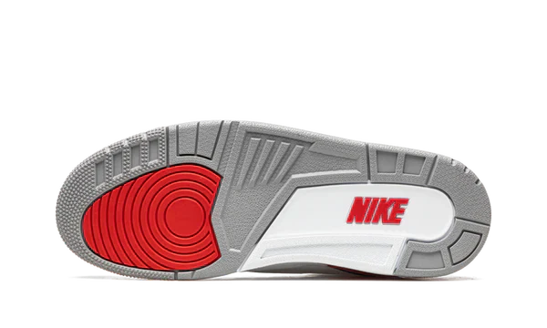 Nike Air Jordan 3 Fire Red White Gray Cowhide