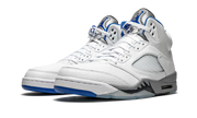 Nike Air Jordan 5 Retro White Stealth Gray Leather
