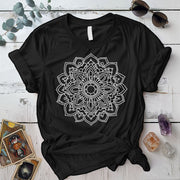 Mandala T-Shirt Mockup black
