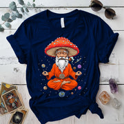 Mushroom Man T Shirt Navy Mockup
