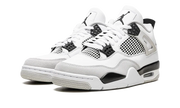 Nike Air Jordan 4 White Gray Black Suede Leather