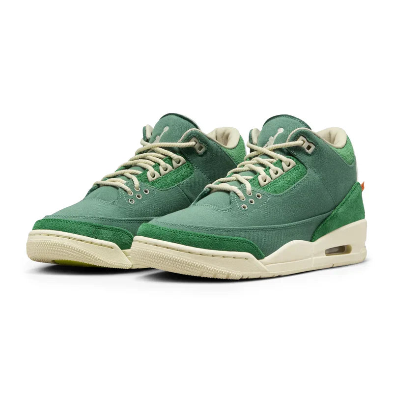 Nina Chanel Abney x Air Jordan 3 Green Canvas Suede