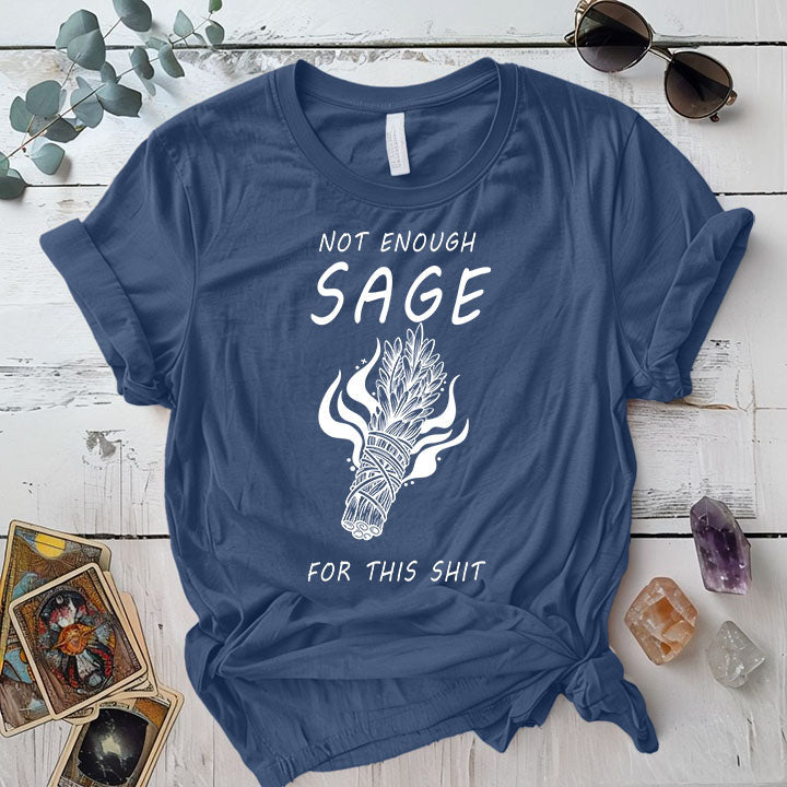 Not Enough Sage T Shirt Natural Mockup