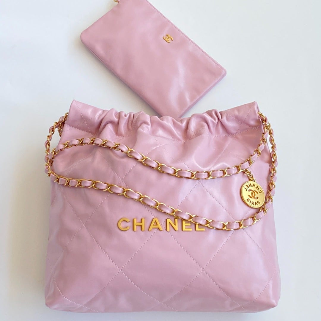 Chanel 25 Quilted Bag Pink Soft Calfskin