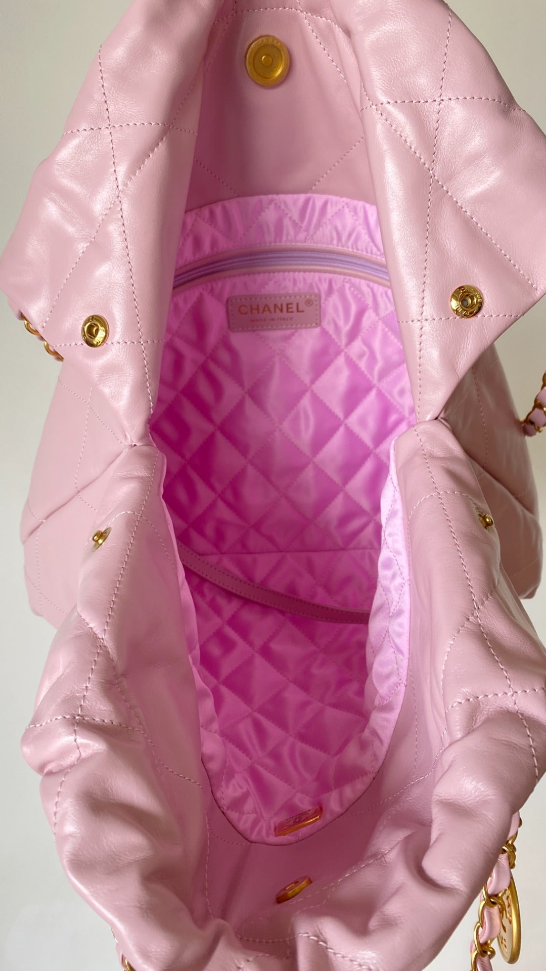 Chanel 25 Quilted Bag Pink Soft Calfskin