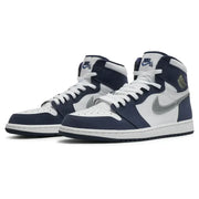 Nike Air Jordan 1 Navy Blue White Gray Cowhide