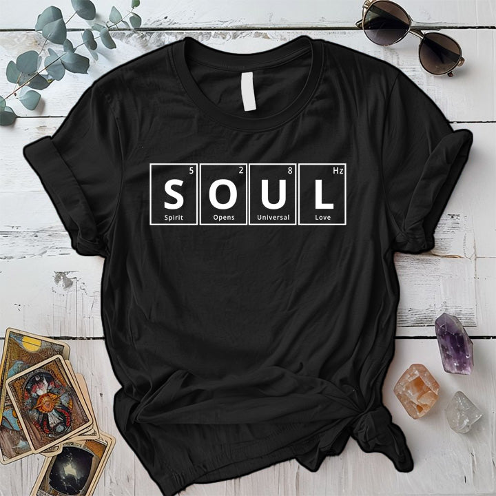 Soul Periodic Table T-Shirt Mockup black