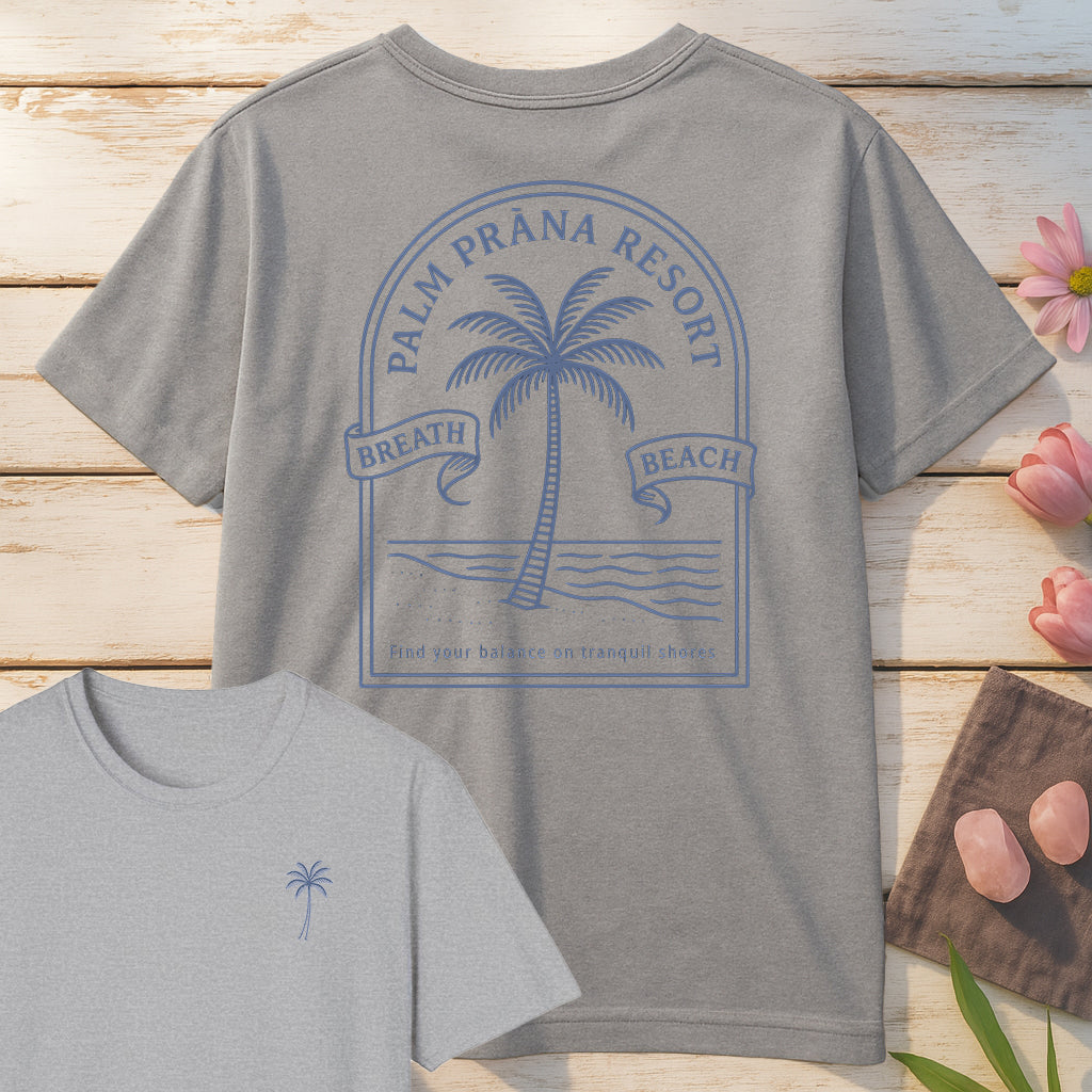 Palm Prana Resort T-Shirt Mockup sport-grey