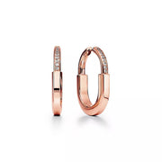 LOCK MEDIUM DIAMNOND EARRINGS