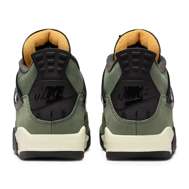 Undefeated x Air Jordan 4 Retro Dark Green Black Suede
