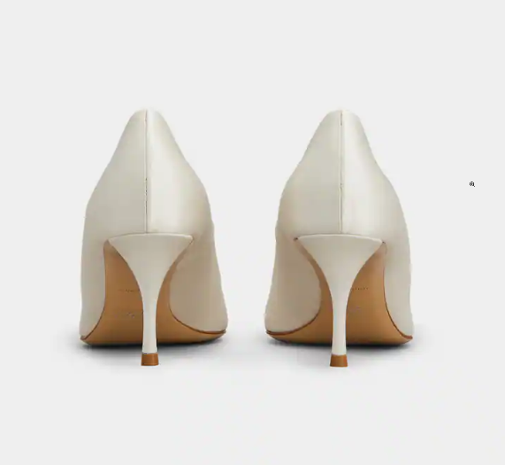 Roger Vivier Efflorescence Pumps 65mm White Silk Blend Satin