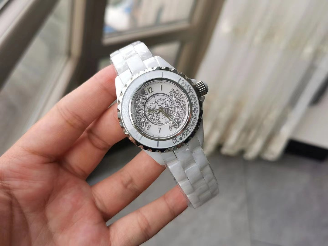 J12 20TH ANNIVERSARY WHITE CERAMIC STEEL MANY PATTERNS