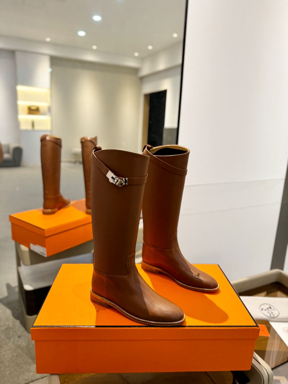 HM Stivali Jumping 20mm Brown Cowhide  961664