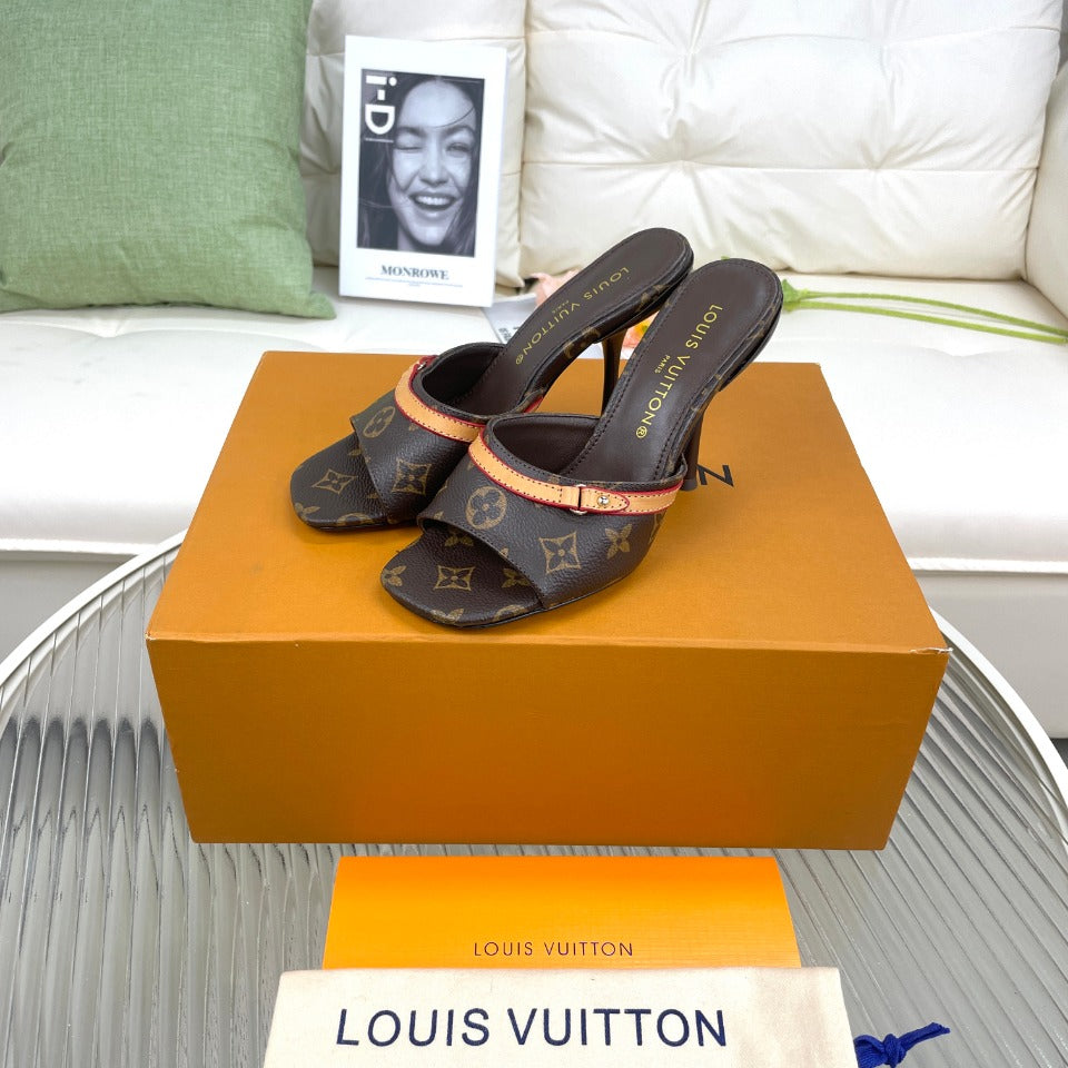 LV Neo Revival 85mm Dark Brown Monogram Calfskin