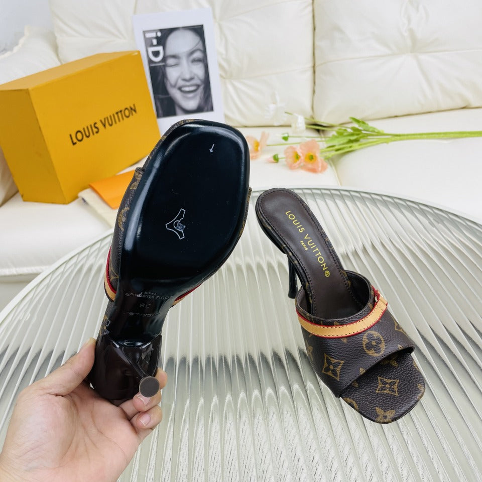 LV Neo Revival 85mm Dark Brown Monogram Calfskin