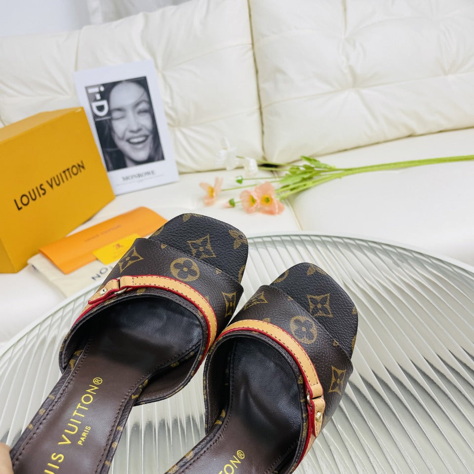 LV Neo Revival 85mm Dark Brown Monogram Calfskin