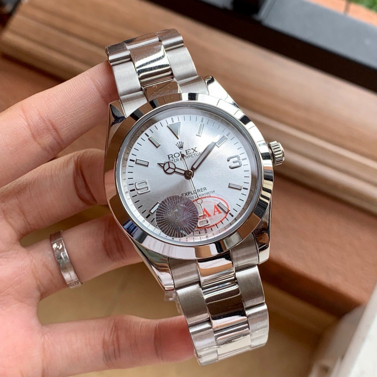 EXPLORER STAINLESS STEEL OYSTER BRACELET