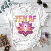 Zen Af Mandala T Shirt Maroon Mockup